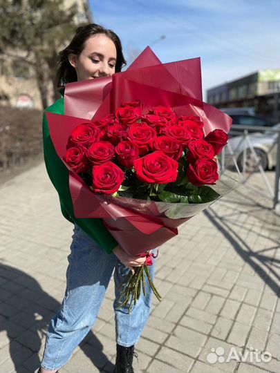 Букет голландских роз 25 шт