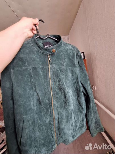 Замшевая куртка из натуральной кожи