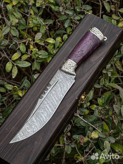 Нож из дамасской стали на подарок