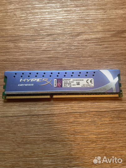 Оперативная память Kingston hyper Genesis 4Gb ddr3