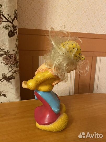 Резиновая игрушка баба-яга. СССР