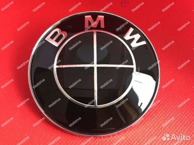 Шильдик на капот BMW X7 G07 дорест 95мм черный