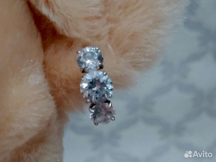 Серьги серебро