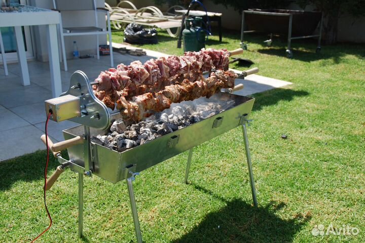 Мангал с электроприводом