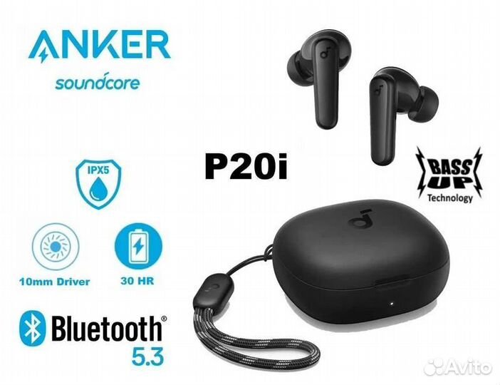 Беспроводные наушники Anker Soundcore life p20i