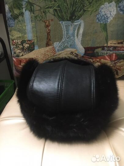 Шапка мурскои.нови.натурални кожа и мех