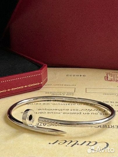 Золотой браслет cartier гвоздь 585/750