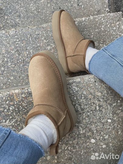 UGG Mini Platform Beige женские (Арт.4371)