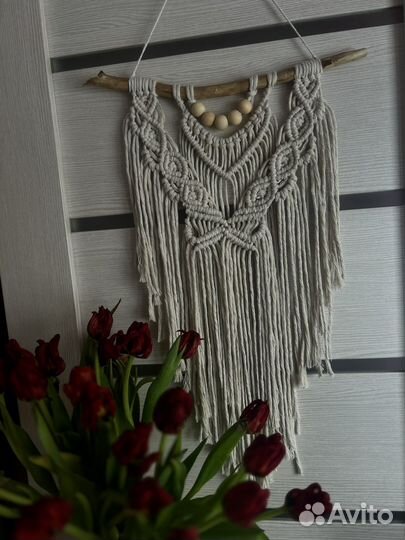 Макраме панно, итерьерное, ручная работа