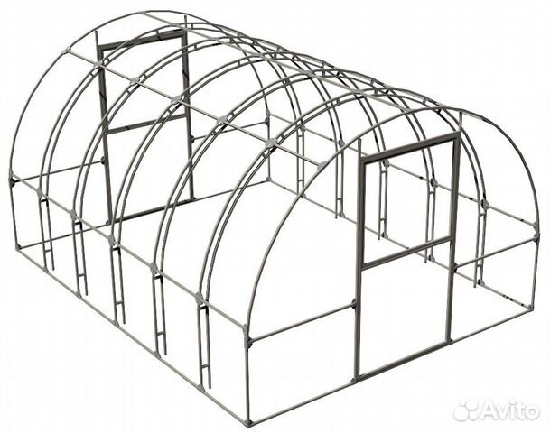 Теплица с двойными дугами усиленная