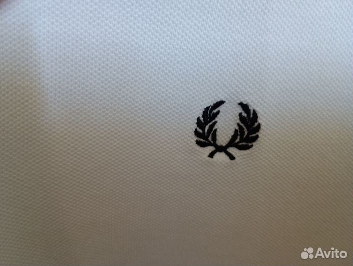 Мужское поло Fred perry белое оригинал