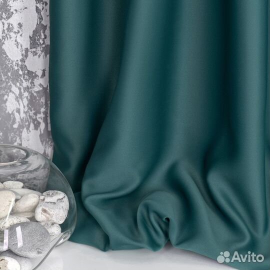 Блэкаут шторы Марсель Зеленый опал