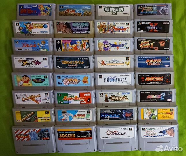 Super Famicom картриджи