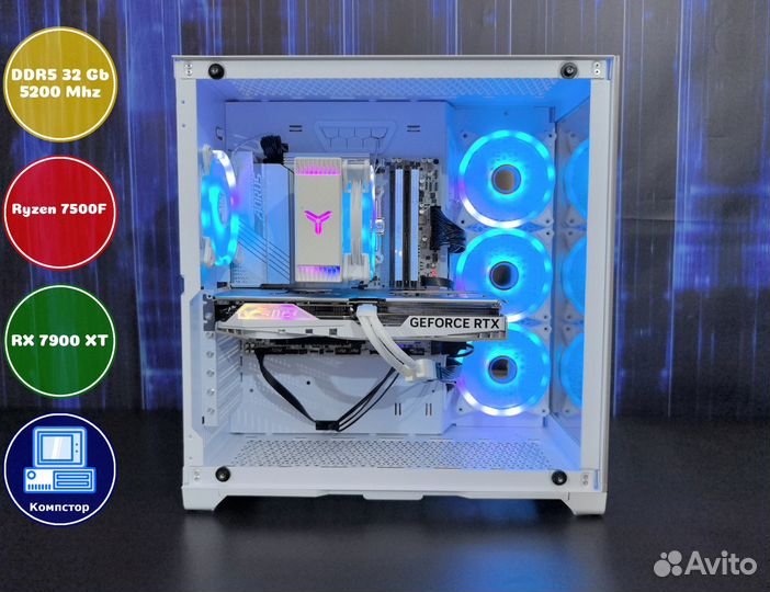 Сборки пк AMD7500F-RX7900XT-32DDR5-QXY86052749-A620