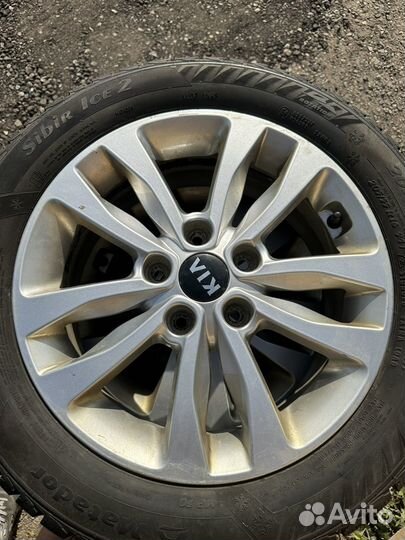 Зимние шипованные колеса на Kia ceed r16