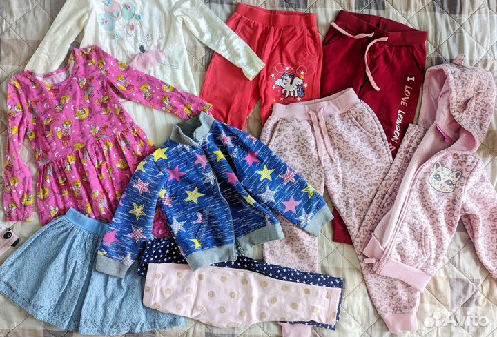 Вещи пакетом на девочку, размер 104, 110
