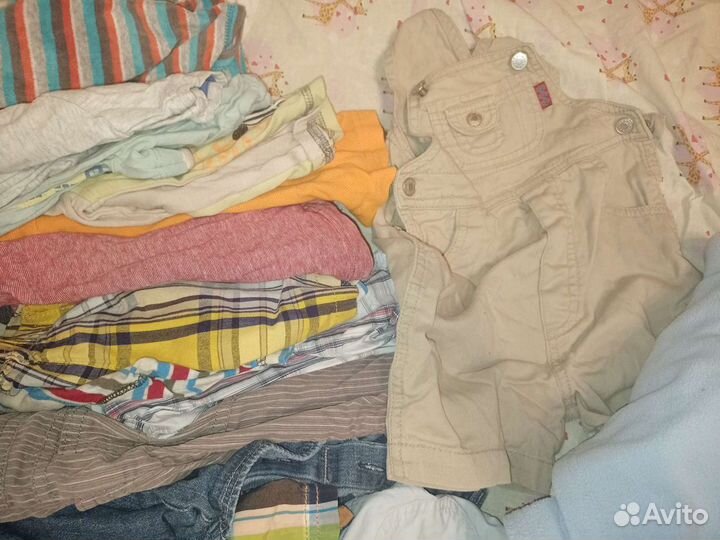 Вещи на мальчика 6мес-1,5 года пакетом