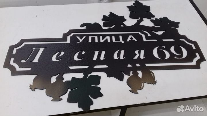 Изготовление адресных табличекчпу плазменная резка