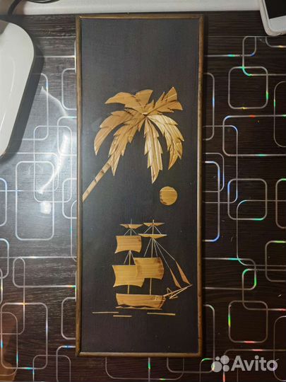 Панно соломка