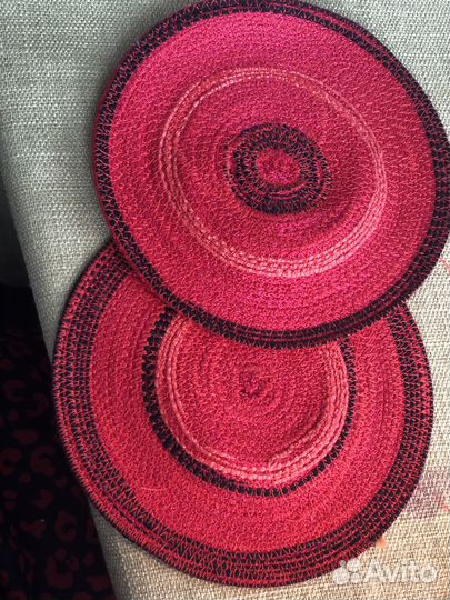 Салфетки из джута и хлопковых нитей