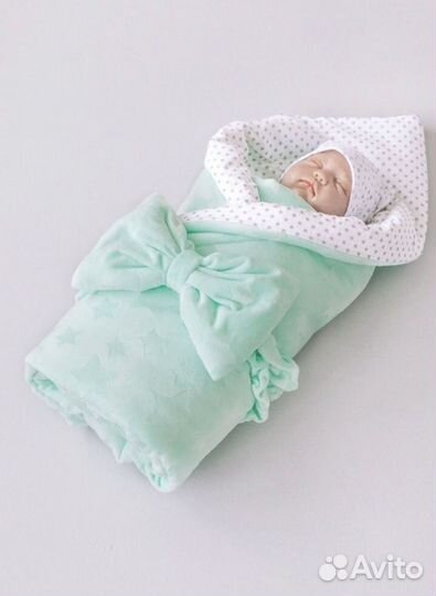 Конверт одеяло на выписку весна осень