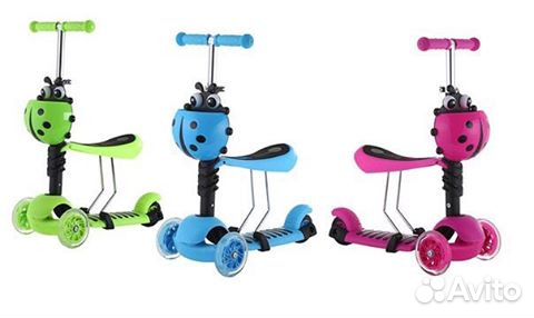 Новый самокат беговел 3 в 1