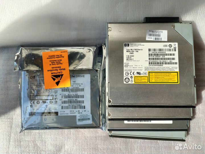 HP DVD-ROM, RW,CD-ROM slim привод для сервера