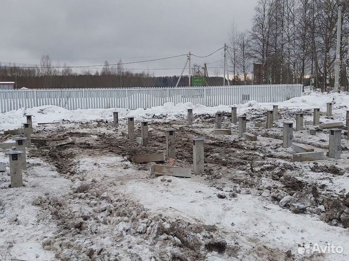 Фундамент на жб сваях под ключ / Жб сваи