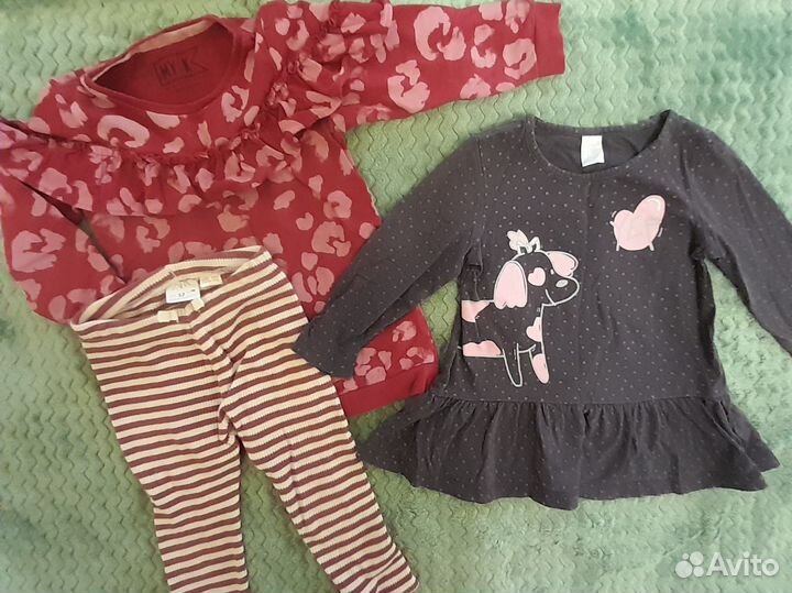 Брендовые вещи пакетом на девочку 80 86