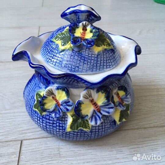 Сахарница(баночка для чего угодно),для чая и тд