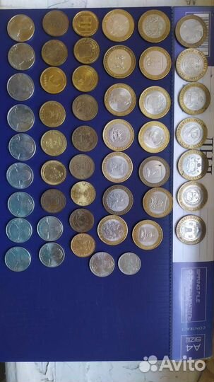 Набор монет без повторов 50шт