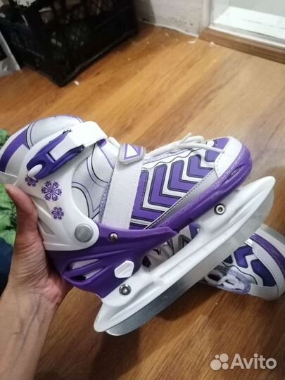 Коньки ледовые детские раздвижные TimeJamp