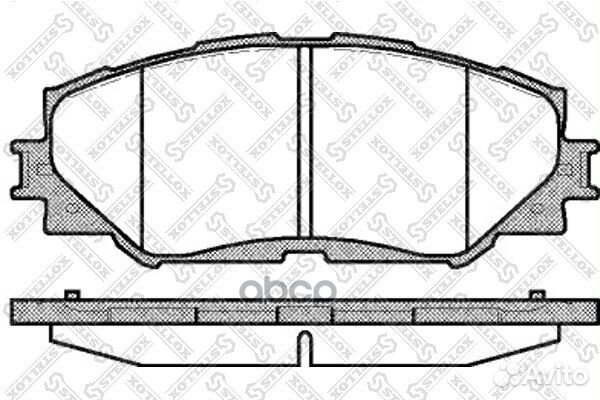 001 089B-SX 1232 00 колодки дисковые п Toyota