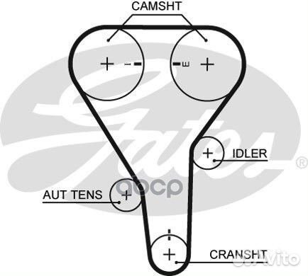 Ремень грм;Mazda 626 2.0 92, MPV 2.0 99-02, MX