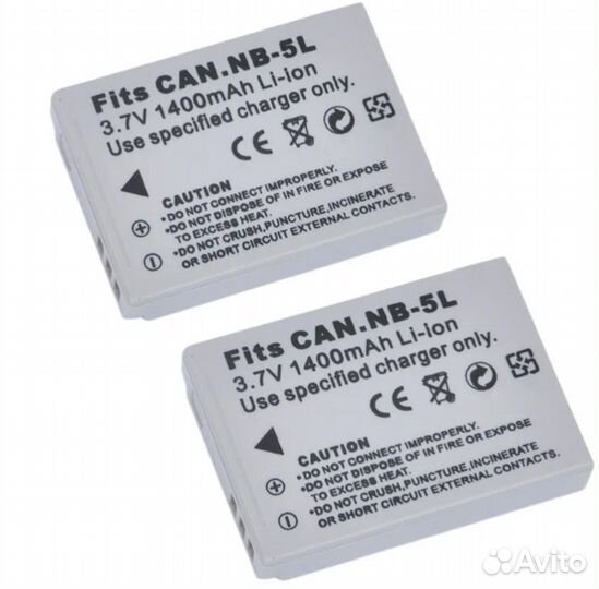 Аккумулятор на Canon NB-5L 1400mAh