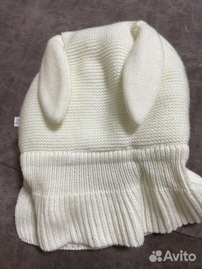 Зимняя шапка шлем кроха 42-44 для малышей