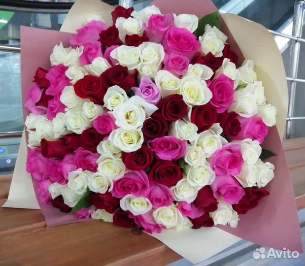 Букет из 101 розы «Мариуполь»