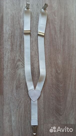 Подтяжки детские белые