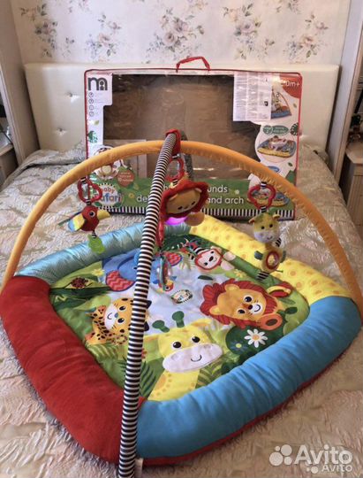 Коврик детский развивающий Мазеркеа с музыкой