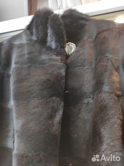 Шуба мутоновая с норкой 42-44