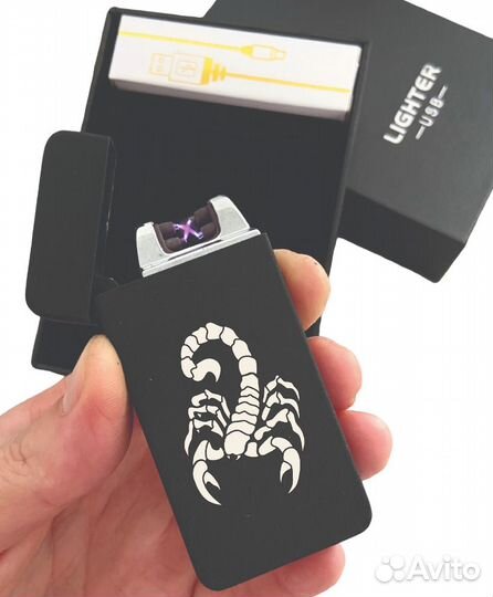 Плазменная зажигалка с гравировкой