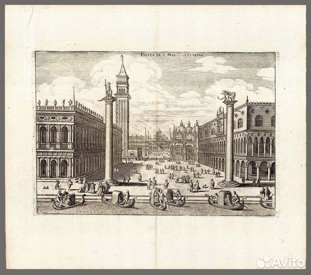 Италия. Венеция. Площадь Сан Марко. 1640-е года