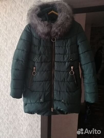 Пуховик зимний женский 44 46 бу