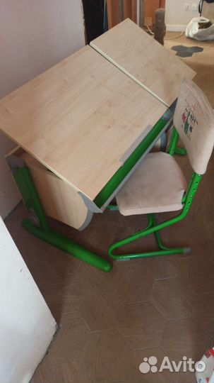 Растущая Парта со стулом Дэми 120см