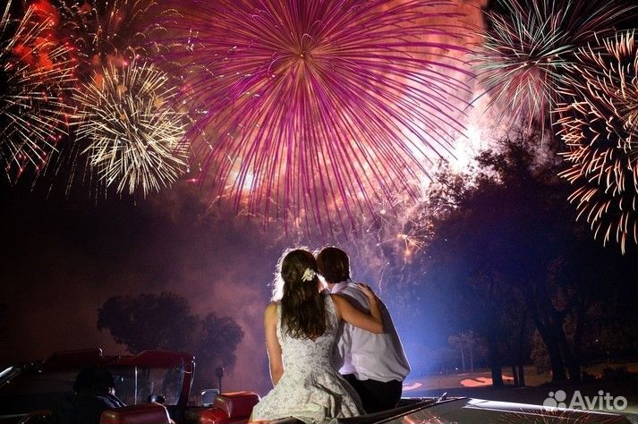 Салюты и фейерверки на свадьбу