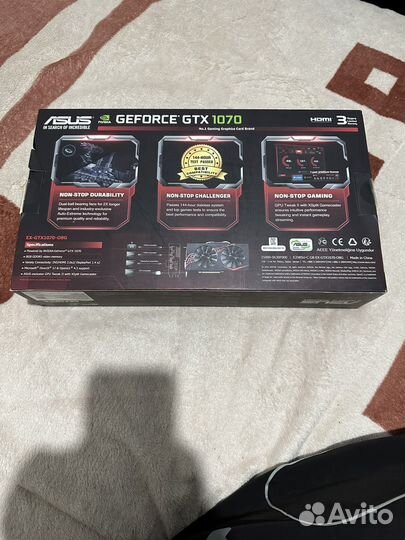 Видеокарта asus GTX 1070 OC 8gb