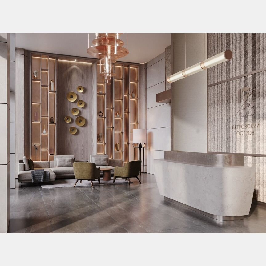 1-к. апартаменты, 42,6 м², 7/8 эт.