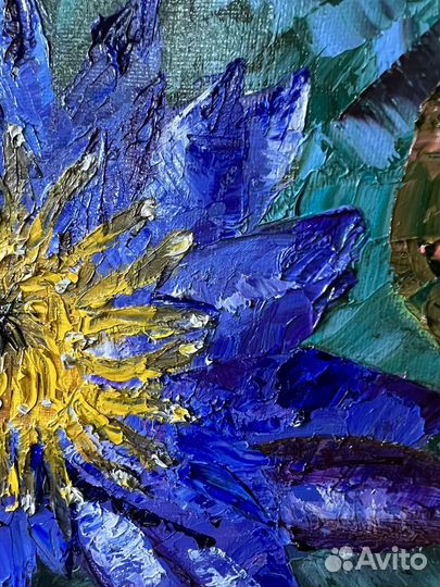 Картина маслом на холсте цветы