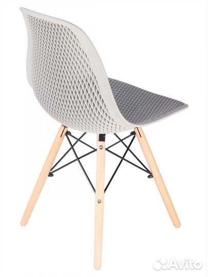 Стул ажурный в стиле eames DSW, светло-серый NEW