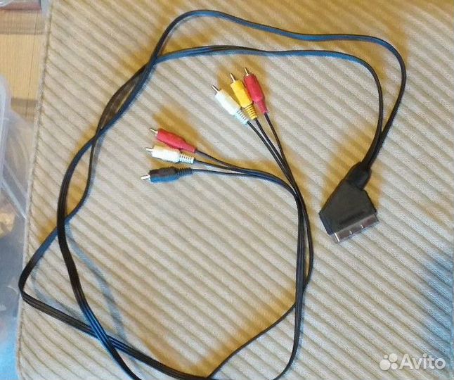 Кабель аудио видео scart to 3xRCA и scart-6 RCA